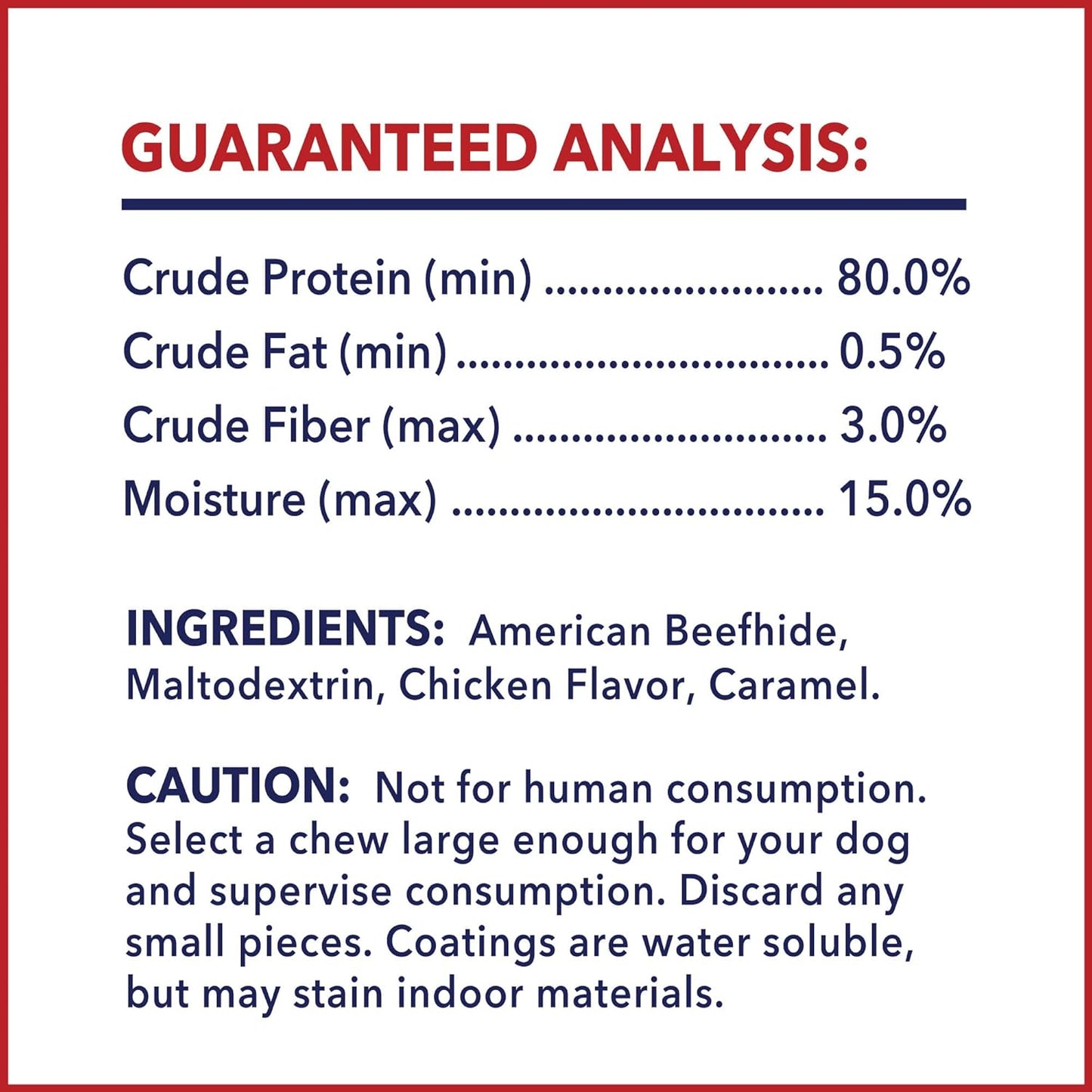 Pet Factory American Beefhide 4-5" Knotted Bones Dog Chew Treats - Chicken Flavor, 8 Count/1 Pack