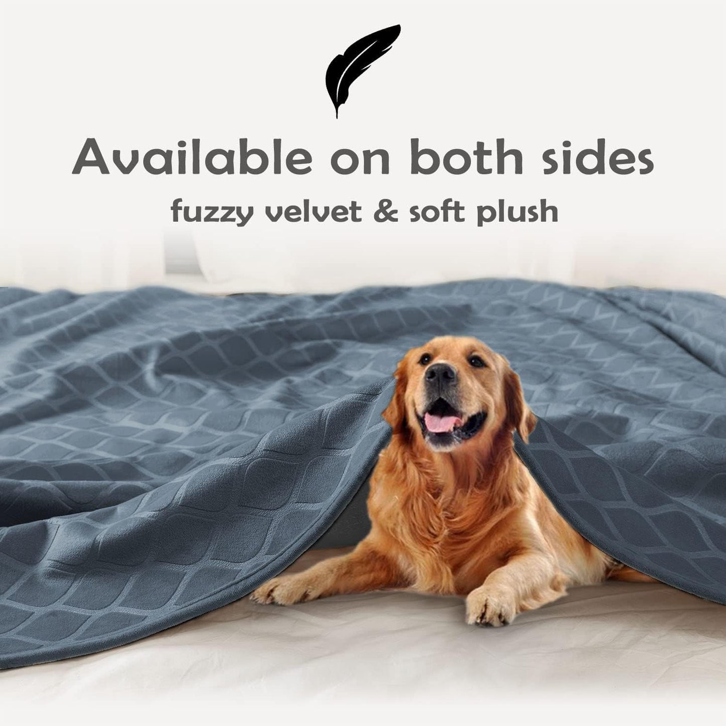 fuguitex Waterproof Dog Blanket Bed Cover Dog Crystal Velvet Moroccan Fuzzy Cozy Plush Pet Blanket Throw Blanket for Couch Sofa