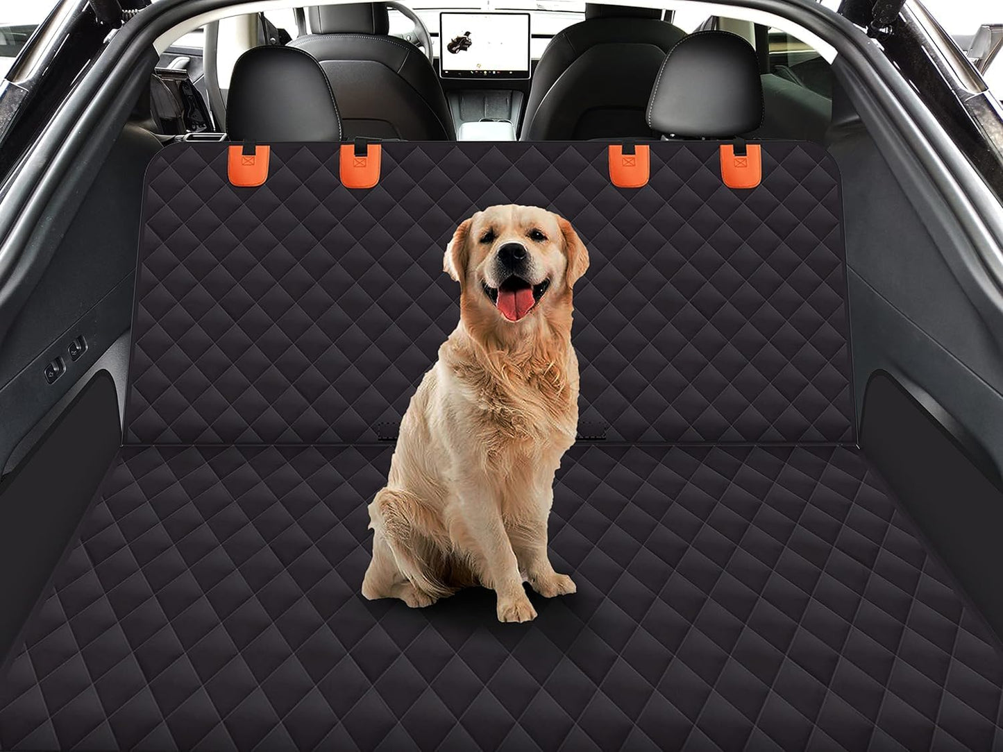 GXT Dog Back Seat Cover Protector for Cars SUV and Trucks with Mesh Window, Scratchproof Nonslip and Waterproof Material