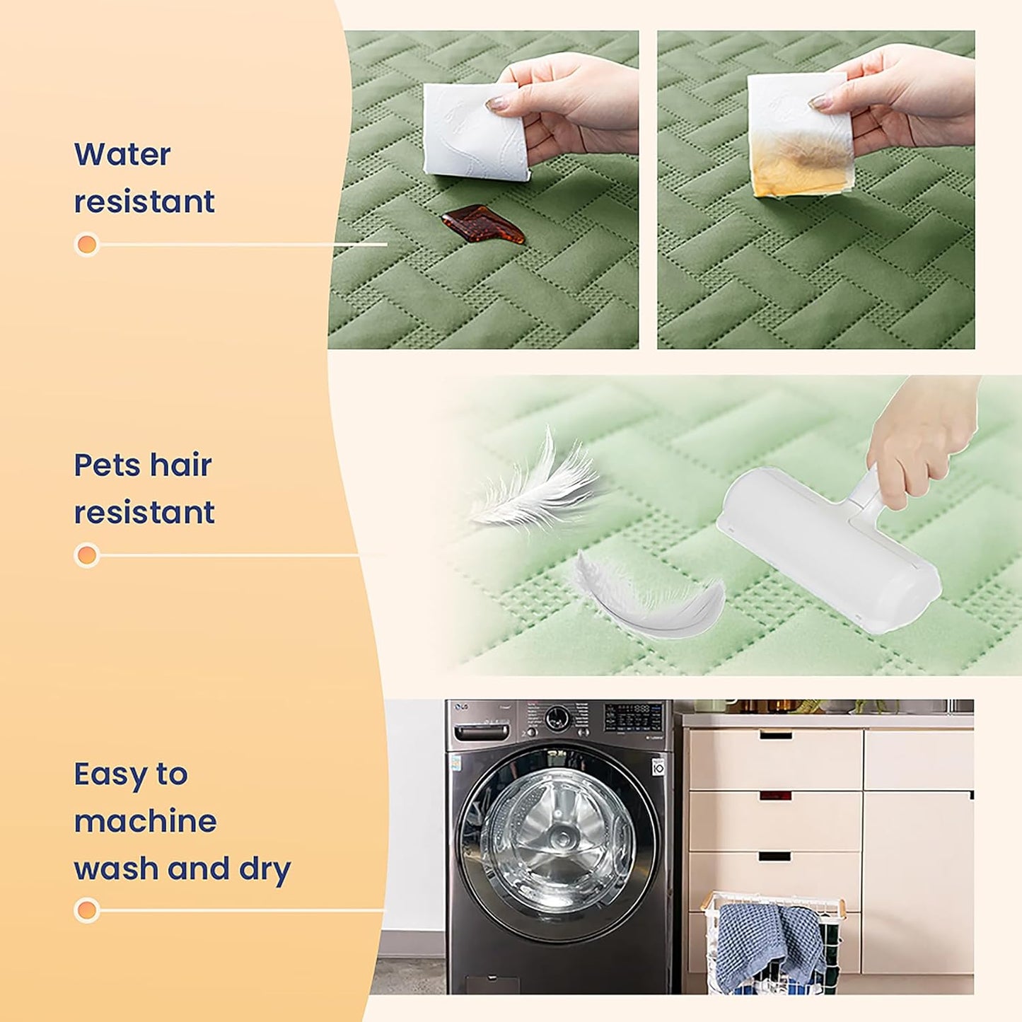 gogobunny 100% Double Sided Waterproof Dog Blanket Soft Pet Bed Cover Reversible Protect Furniture Couch Sofa Car for Puppy Cat Kids (Dark Green/Light Green, 52x82 Inch (Pack of 1))