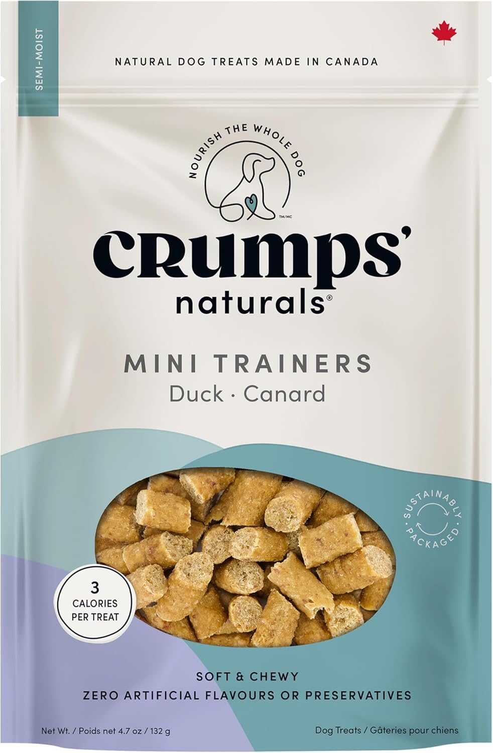 Crumps' Naturals Mini Trainers Semi-Moist Duck 4.7oz
