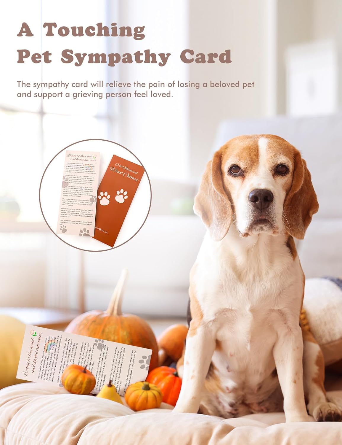 Dog Memorial Gifts for Loss of Dog, Pet Memorial Gifts for Dogs, 26" Pet Memorial Wind Chimes for Loss Dog, Loss of Dog Sympathy Gift, Dog Wind Chime with Rainbow Bridge for Outside Garden Patio