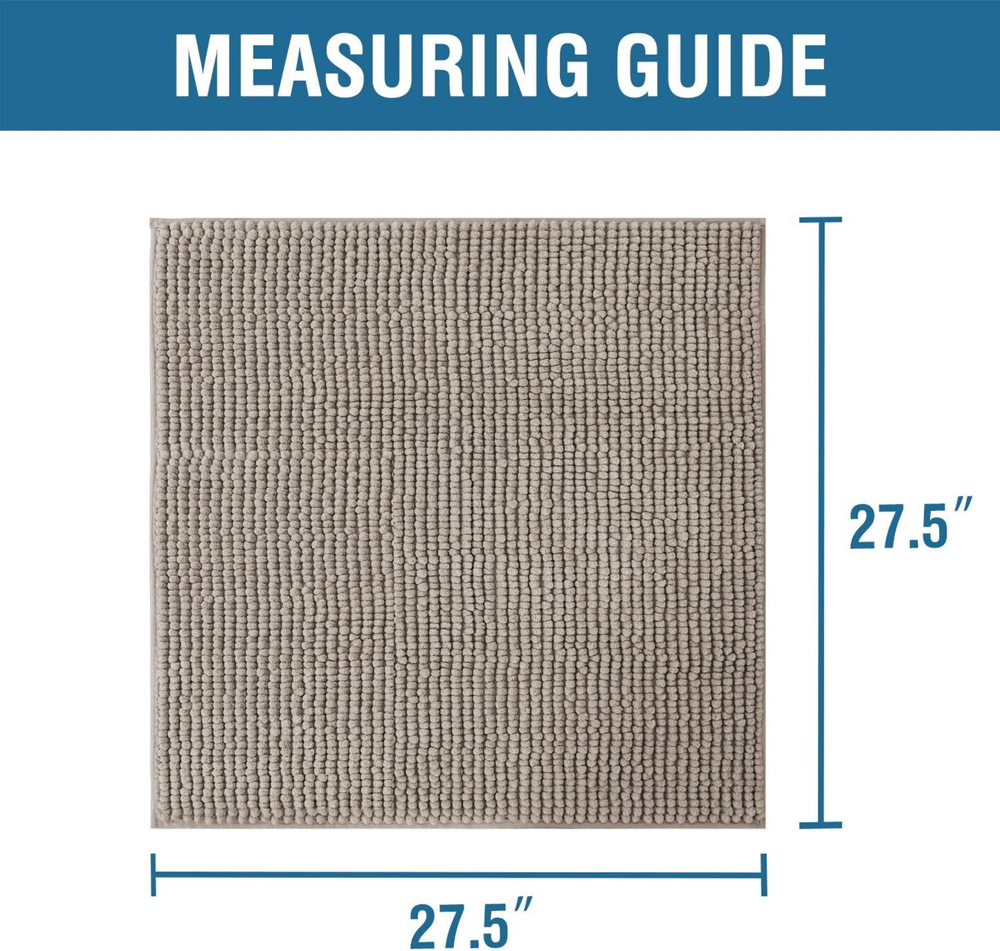 H.VERSAILTEX Plush Chenille Couch Armrest Cover 2 Packs Thick and Soft Sofa Covers Furniture Protector Cover for Pets (27.5" x 27.5", Taupe)