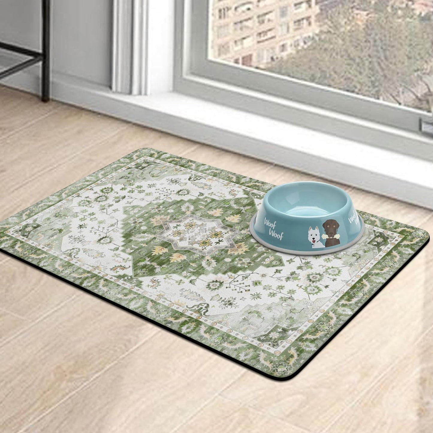Pet Food Mats for Floor, Absorbent Dog Mat for Food and Water Dispenser Mat, Dog Food Mat Quick Dry Cat Food Mat Pet Supplies