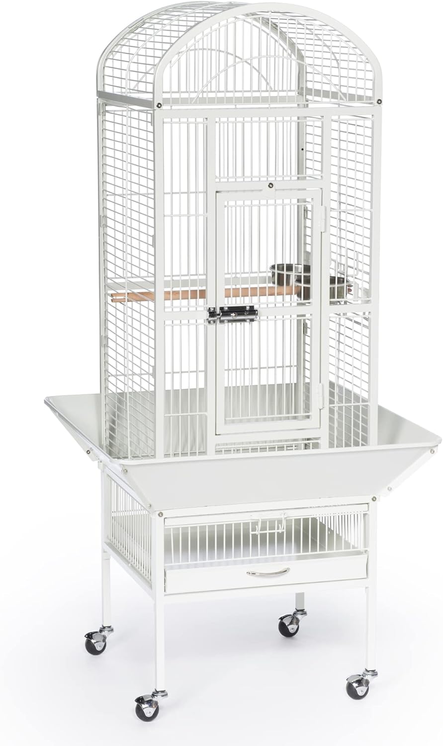 Prevue Pet Products 34512 Dometop Bird Cage, Small, Chalk White