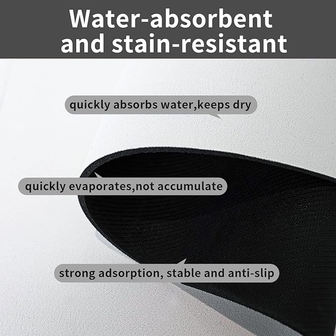 Plants Flowers Dog Food Mat Absorbent Bowl Mats No Stains Quick Dry Waterproof Pet Cat Placemats for Food and Water, 30x45cm