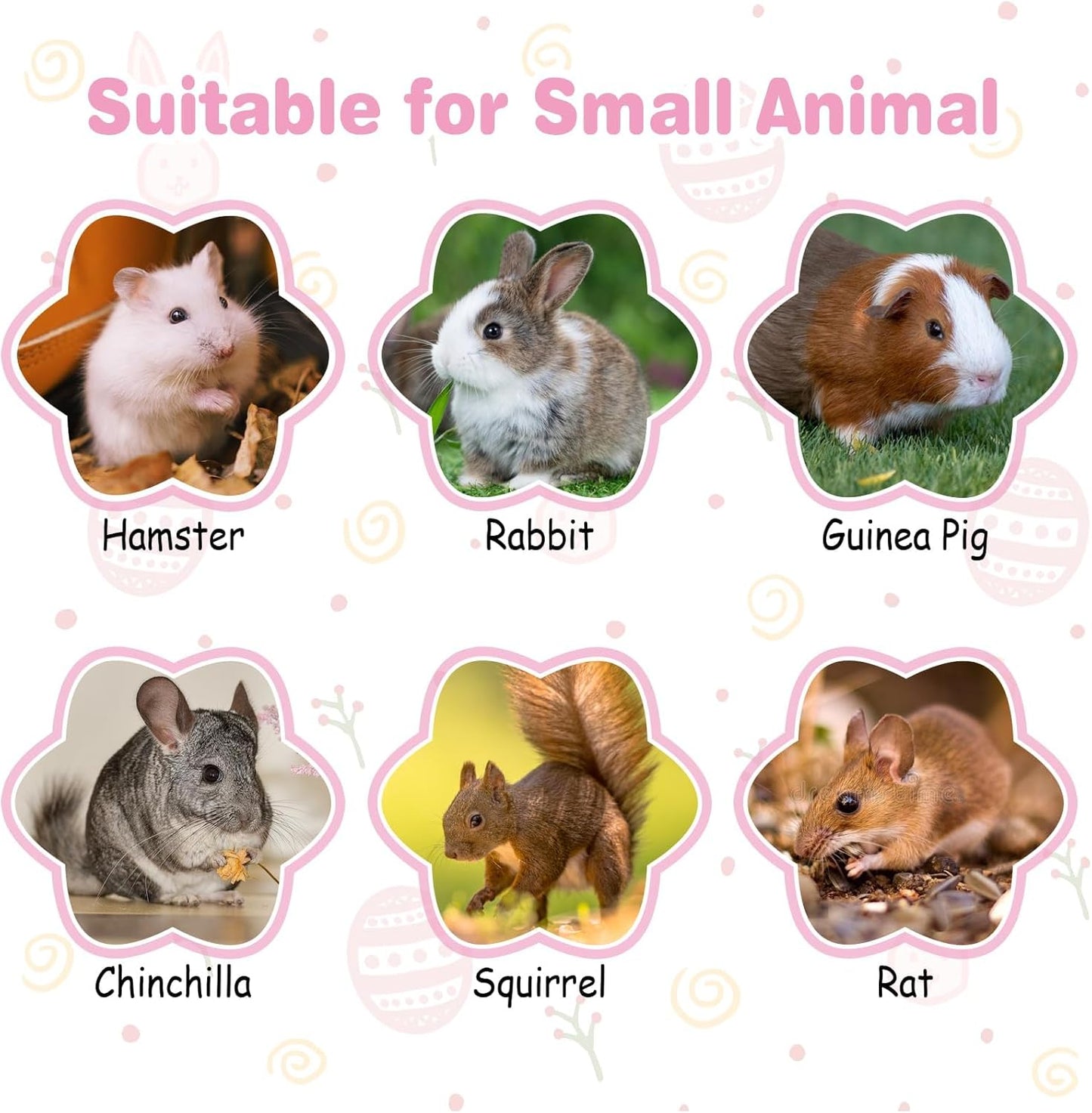 kathson 12 Pack Natural Bunny Chew Balls Small Animal Activity Toys Rabbit Play Ball Rolling Toy Gnawing Treats Timothy Grass Balls for Guinea Pigs Chinchilla Pet Cage Entertainment