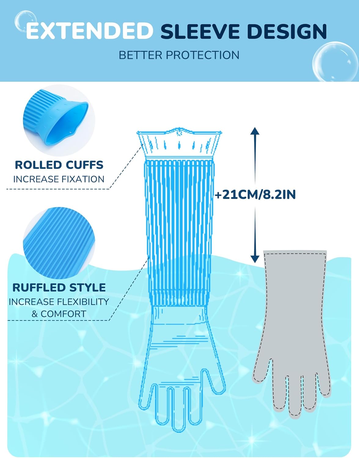 Pecute Pet Grooming Gloves, Heat Resistant Cat Bathing Gloves with High-Density Teeth, Silicone Dog Bathing Gloves with Enhanced Five Finger Design, Bathing and Massaging for Dogs and Cats