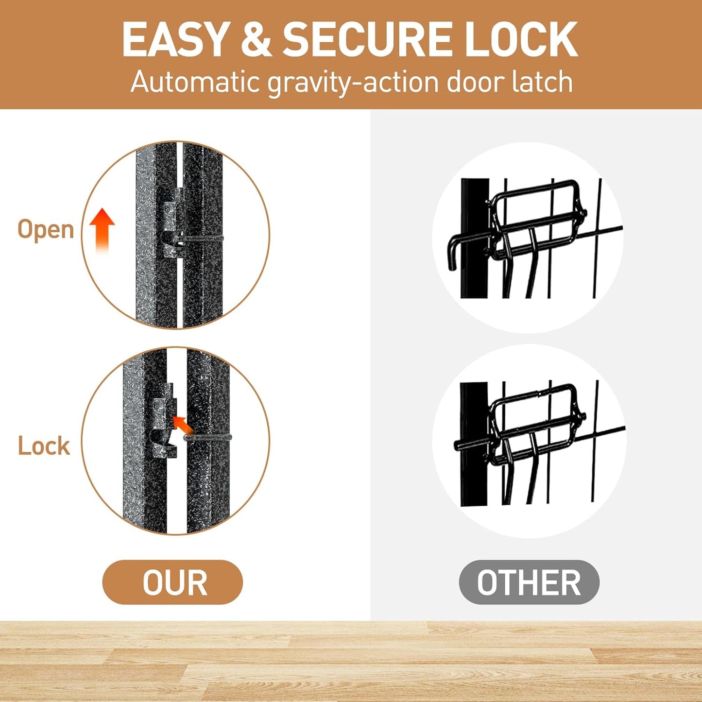 Metal Dog Playpen, 32" Inch Height 24 Panels, Ideal Dog Fence for Large/Medium/Small Dogs Indoor & Outdoor Bliss, Perfect Dog Pen for Camping, Yard and RV | Black-Silver