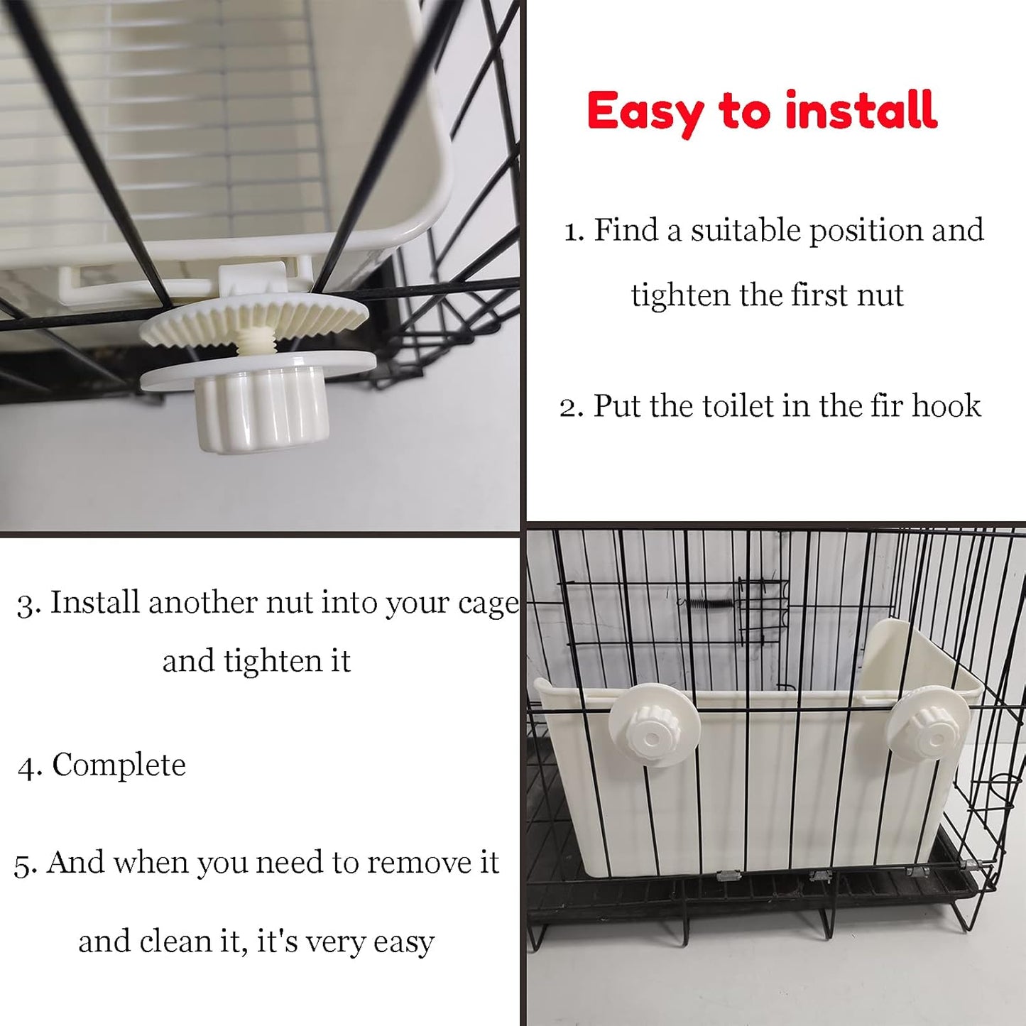 Tfwadmx Rabbit Litter Box Toilet Bunny Corner Litter Pan Pet Toilet Potty Trainer with Scoop Rabbit Chew Toys for Guinea Pigs Galesaur Chinchilla Ferret Small Animal (Blue)