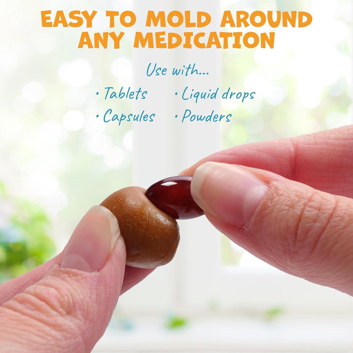 Flavor-Doh - Flavored Pill Wrap for Dogs to Hide Capsules and Create Pill Treats for Dogs - Easy-to-Use Treat Paste for Pet Medication - Peanut Butter (4.2oz)