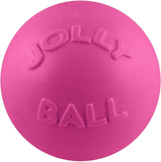 Jolly Pets Bounce-n-Play Dog Toy Ball, 6 Inches, Pink, 6 Inches/Medium (2506 PK)