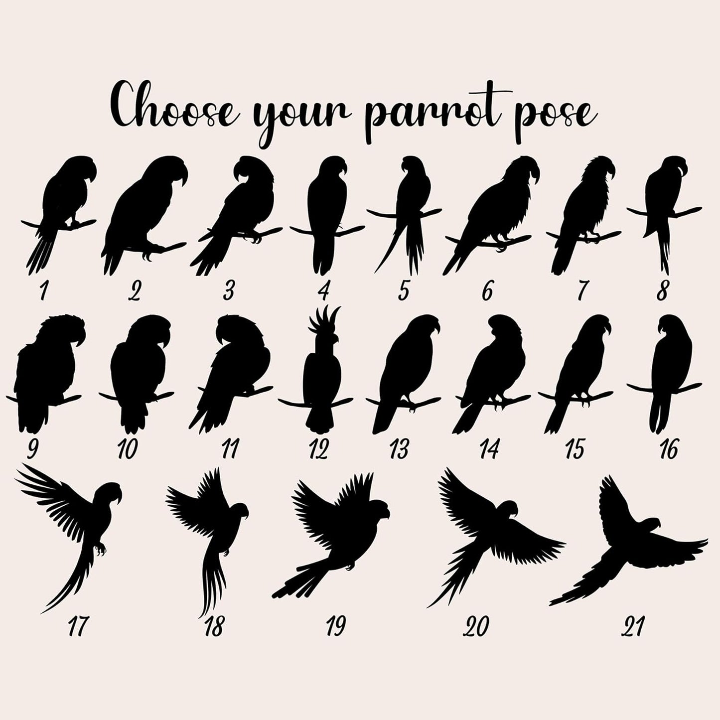 Personalized Parrot Memorial Suncatcher – Custom Bird Suncatcher with Name for Up to Two Birds, Sympathy Gift for Parrot Loss, Memorial Gift for Bird Lovers