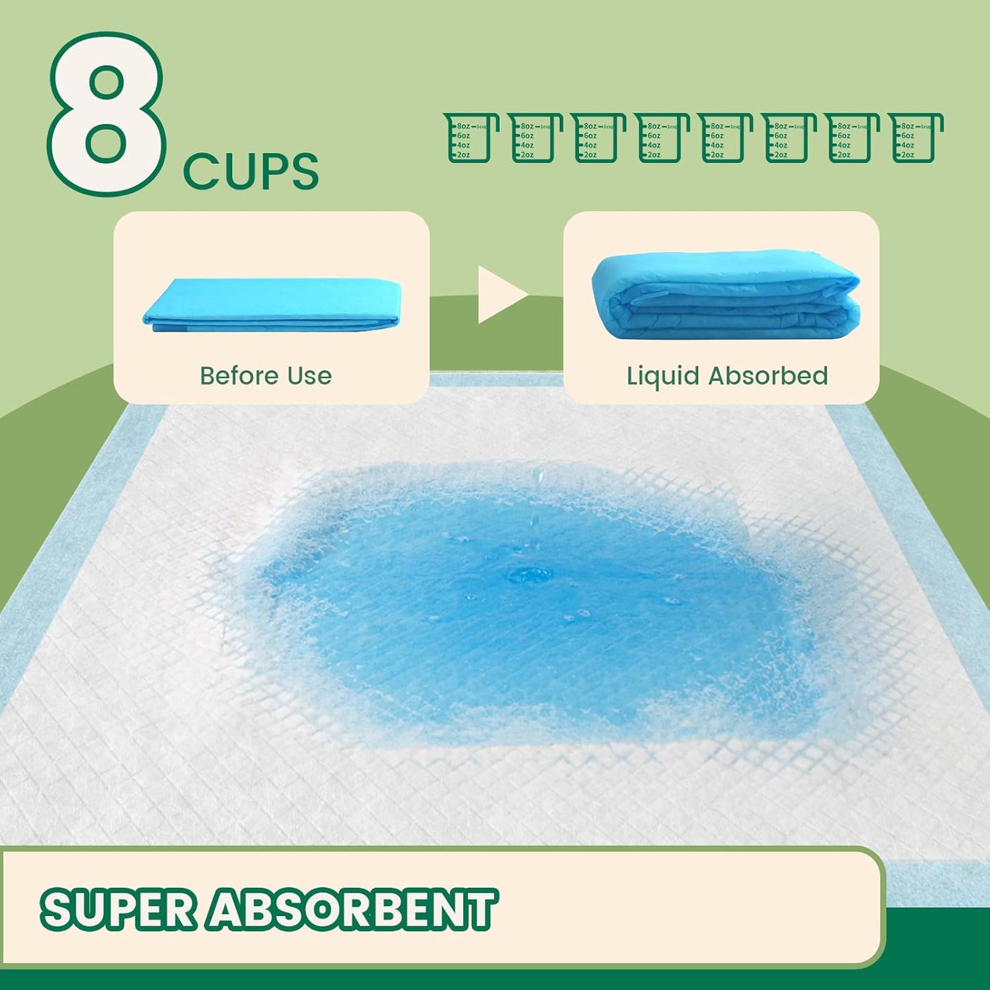 IMMCUTE Puppy Pads 30x28 Inches, 30 Count- Extra Large Super Absorbent Puppy Training Pads with Double Leak-Proof Layer | Thick Disposable Potty Pads for Dogs, Puppies & Pets | Odor Control, Quick Dry