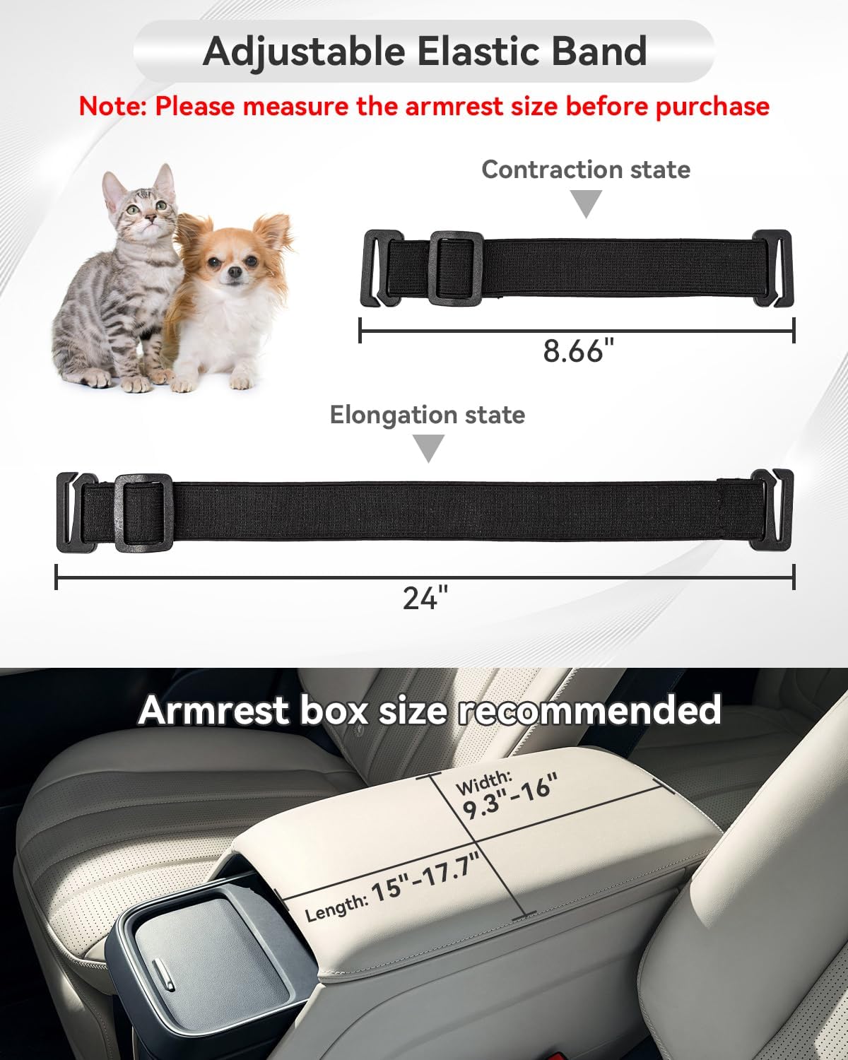 PETSFIT Center Console Dog Car Seat with Safe Protection Hooks, Pet Car Seat with Upgraded Safety Tethers, Washable Cushion, Console Dog Car Seats for Small Dogs Up to 8 Lbs (Grey)