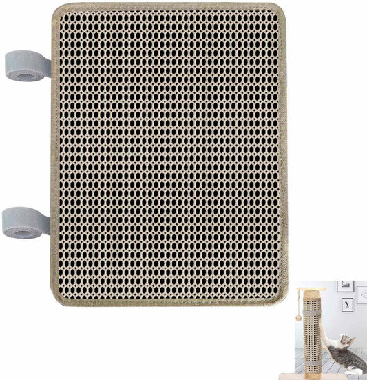 Cat Nail File Scratcher Wrapped Around a Cat Scratching Post, Cat Scratch Pad with 80 Aluminum Oxide Grit, Nail File for Cats Can Help to Trim Your Cat's Nails and Protect Scratch Post