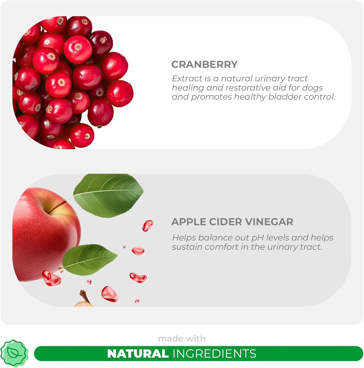 Cranberry for Dogs - Urinary Tract Support, Bladder Health, Dog UTI, Bladder Stones, Incontinence Support (Tablet)