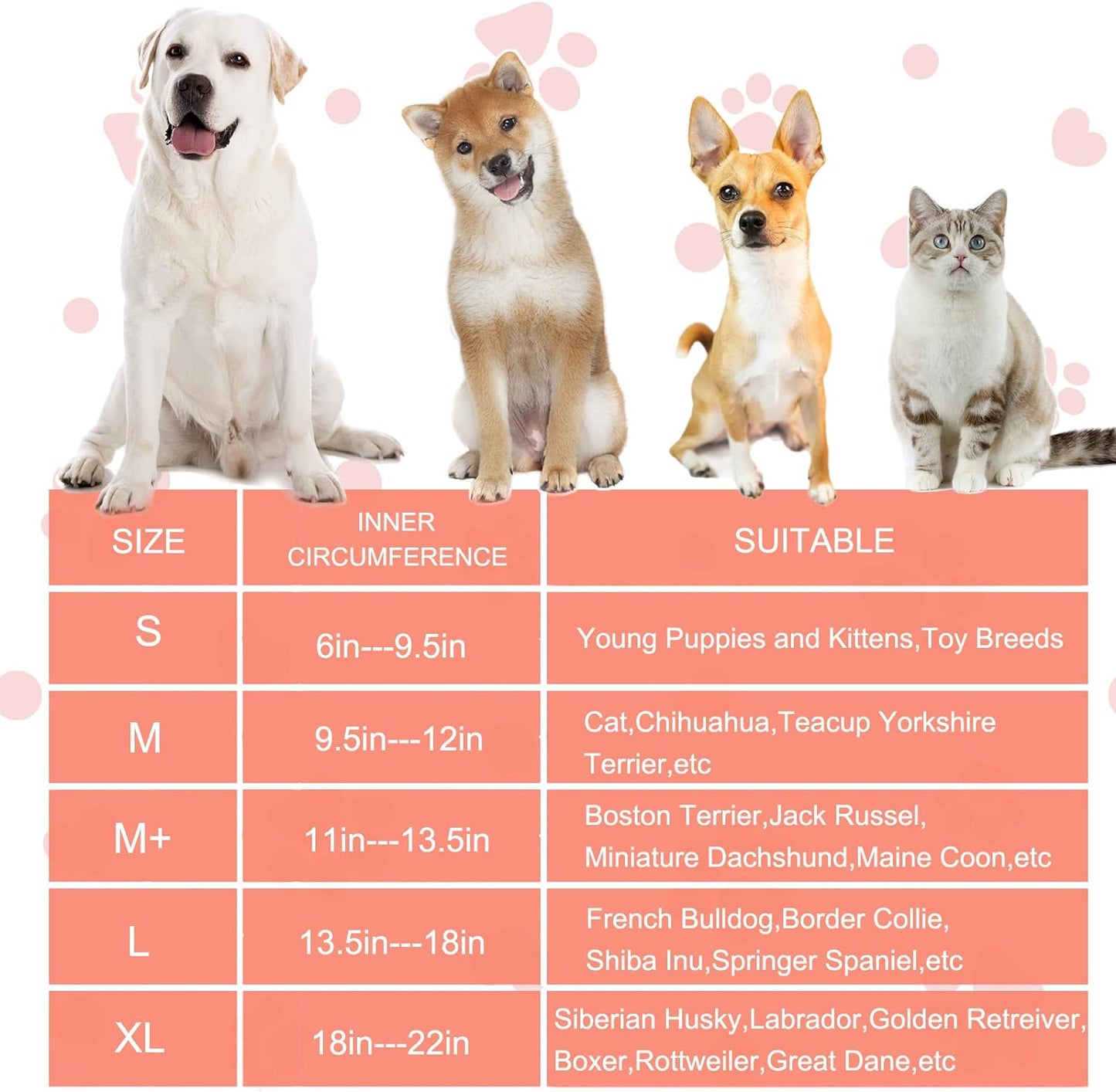 Inflatable Dog Cone Collar with Enhanced Anti-Licking, Soft Neck Donut for Dogs Cats, Recovery Pet Cone Collar After Surgery for Large Medium Small Dogs… (Watermelon, X-Large)