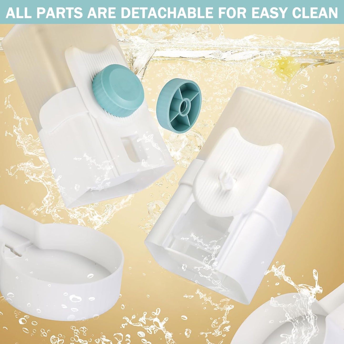 Automatic Cat Feeder and Water Dispenser, ShineMe 35oz Auto Gravity Feeder Hanging Food and Water Bowls for Small Pets, Cats, Kitten, Dogs, Rabbits, Ferrets (Blue)