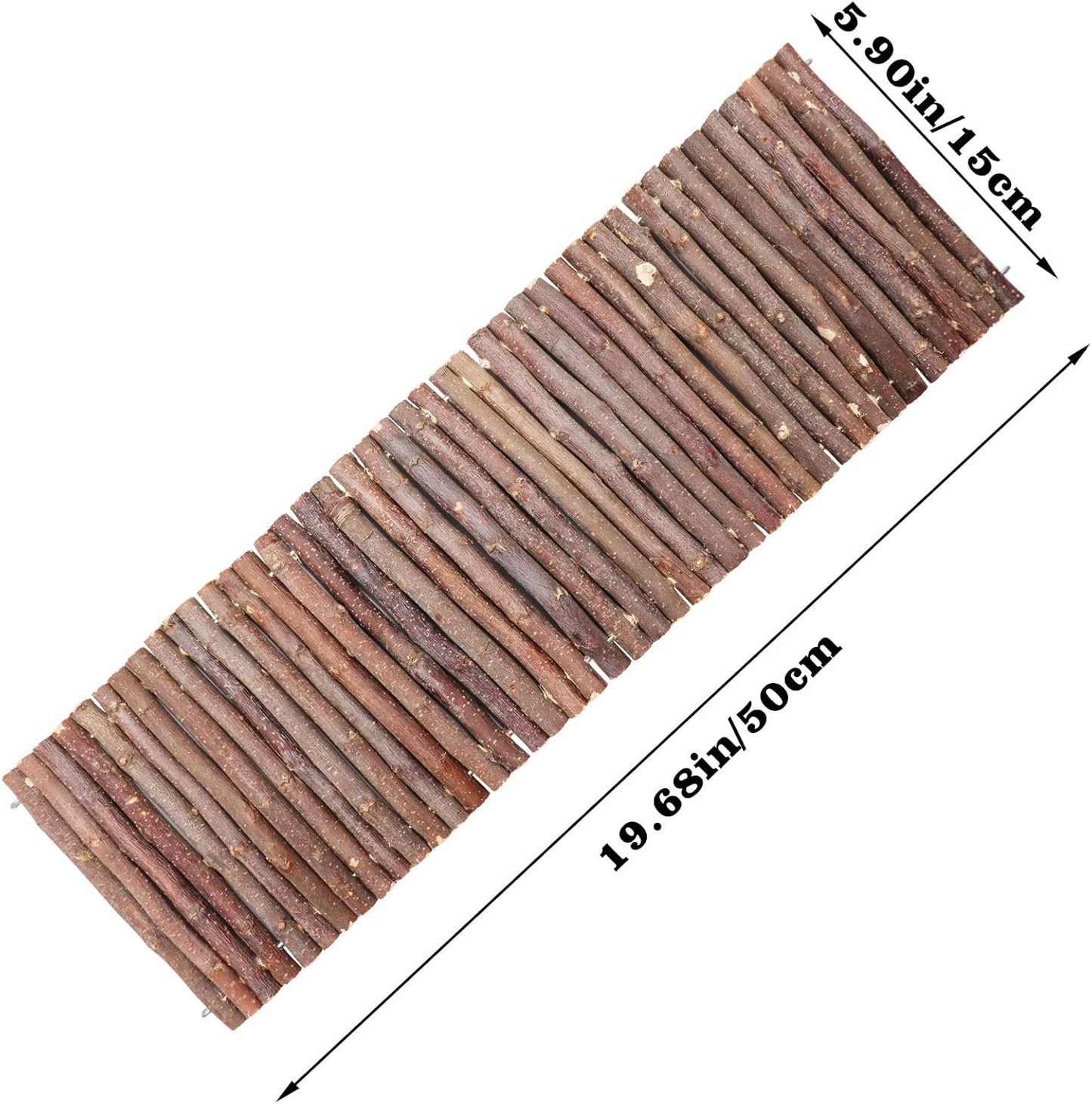 Hermit Crab Climbing Toys, Wooden Hermit Crab Hideout, Reptile Tank Habitat Decor, Bendable Ladder Bridge Tunnel Toys for Lizard Chameleon Hamster Rats Chinchilla Guinea Pig Rabbit Bearded Dragon