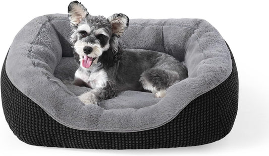 INVENHO Small Dog Bed Washable Orthopedic Calming Warming Durable Pet Bed with Anti-Slip Bottom