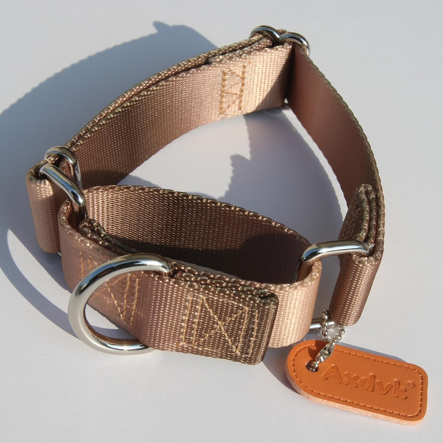 Martingale Dog Collar Colorful Gradient Fashionable - Anti-Escape Soft Durable Pets Collar for Walking Training Outdoor Daily Use -Small, Khaki Gradient