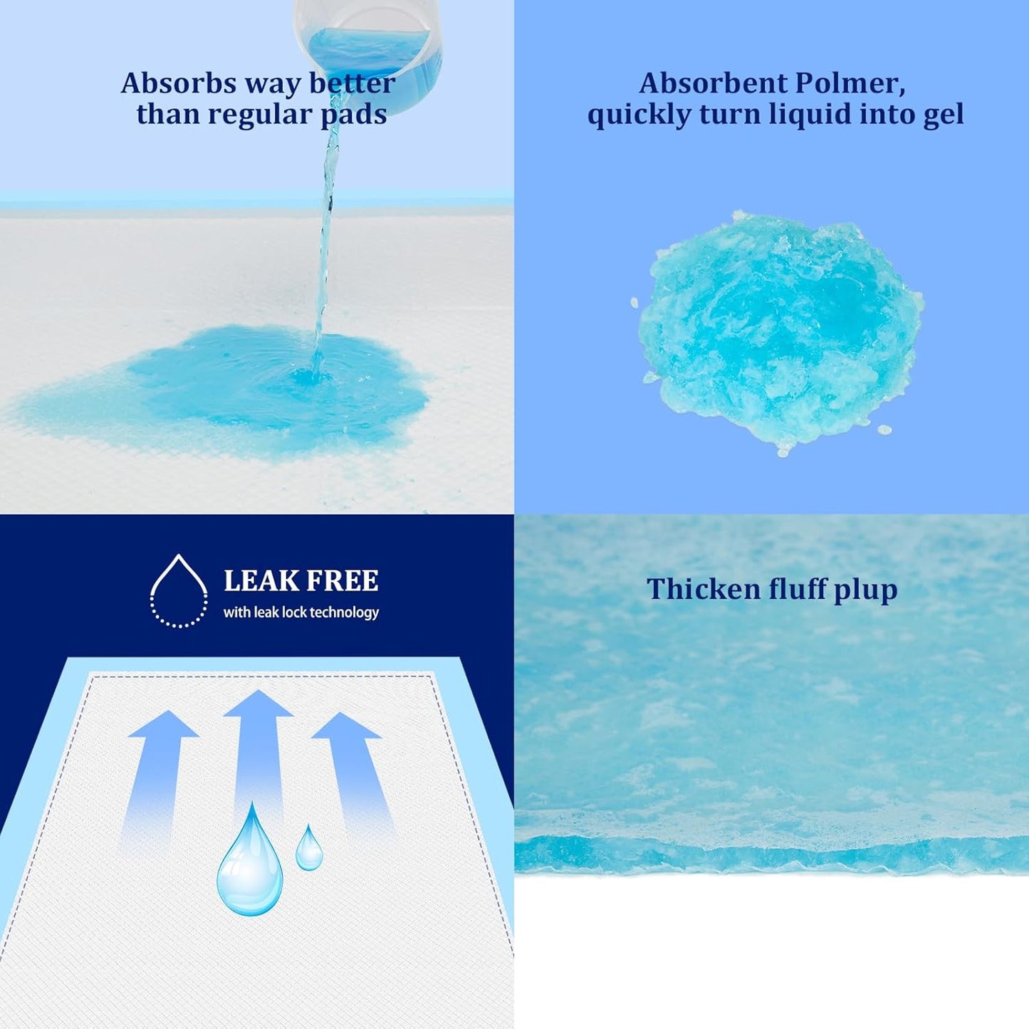 Ownpets XXXXL Puppy Training Pad 47"x31" 40 Count, Extra Large Giant Dog Pee Pads, Leak-Proof 6-Layer Pet Potty Training Pads Pee Pads with Quick-Dry Surface for Puppies, Cats, Rabbits