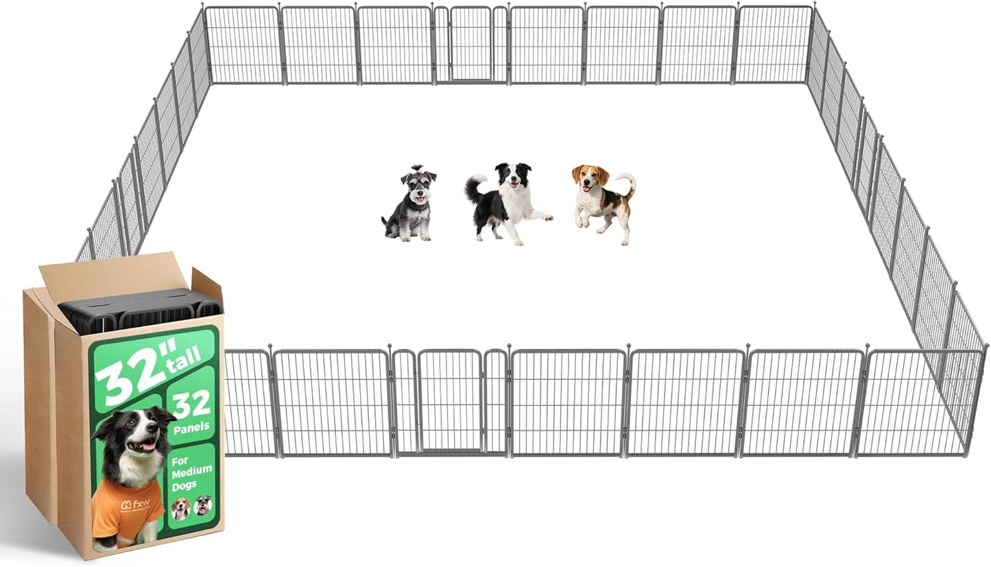 FXW Aster Dog Playpen Designed for Yard, 32inch 32 Panels