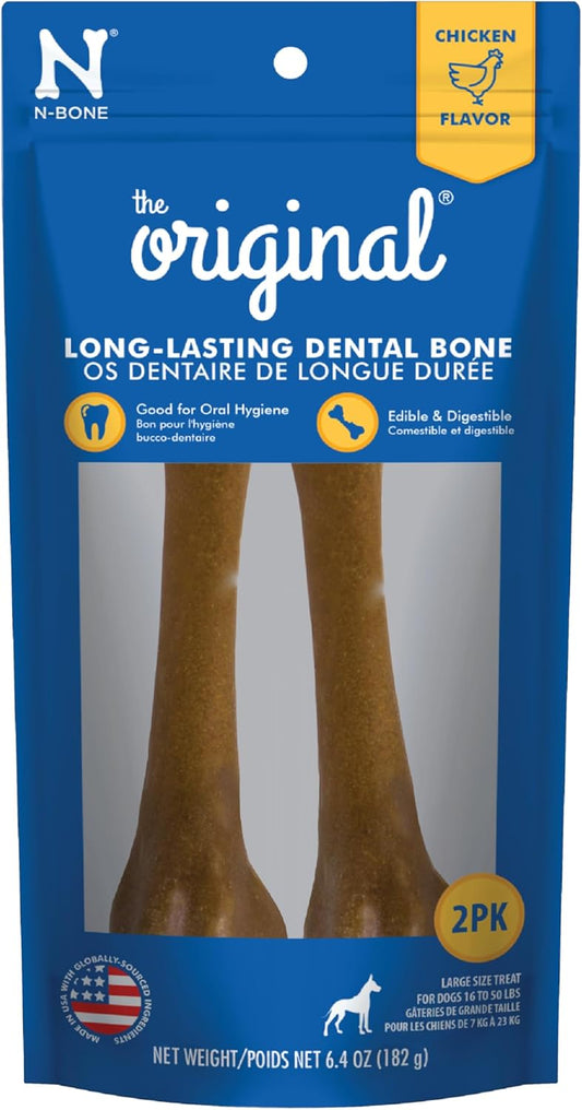 N-Bone The Original Bone Chicken Flavor Large 2 Count, 6.4oz-Bag