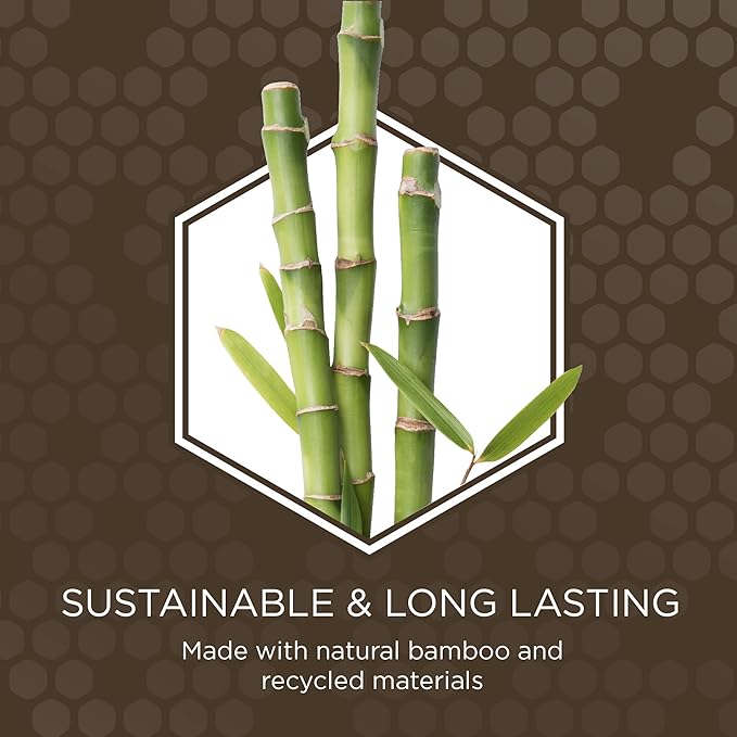 Burt's Bees for Pets Double Sided Pin & Hemp Bristle Dog Brush | Best All-Purpose Dog Brush to Reduce Shedding | for Long & Short Haired Large Dogs, Bamboo (Pack of 24)