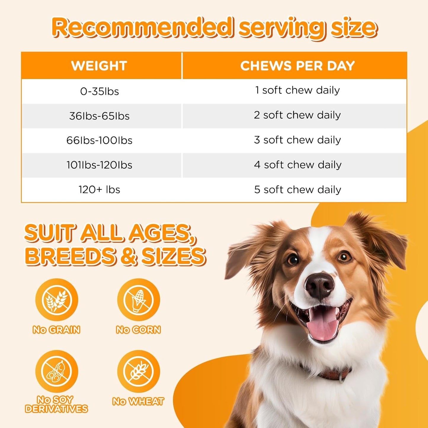 Dog Calming Chews 100 Count Large Particle,Anxiety Relief Treats for Dogs,Sleeping Aid Supplement,Aid with Separation, Barking, Stress Relief, Thunderstorms 100% Natural Ingredients,Chicken Flavor