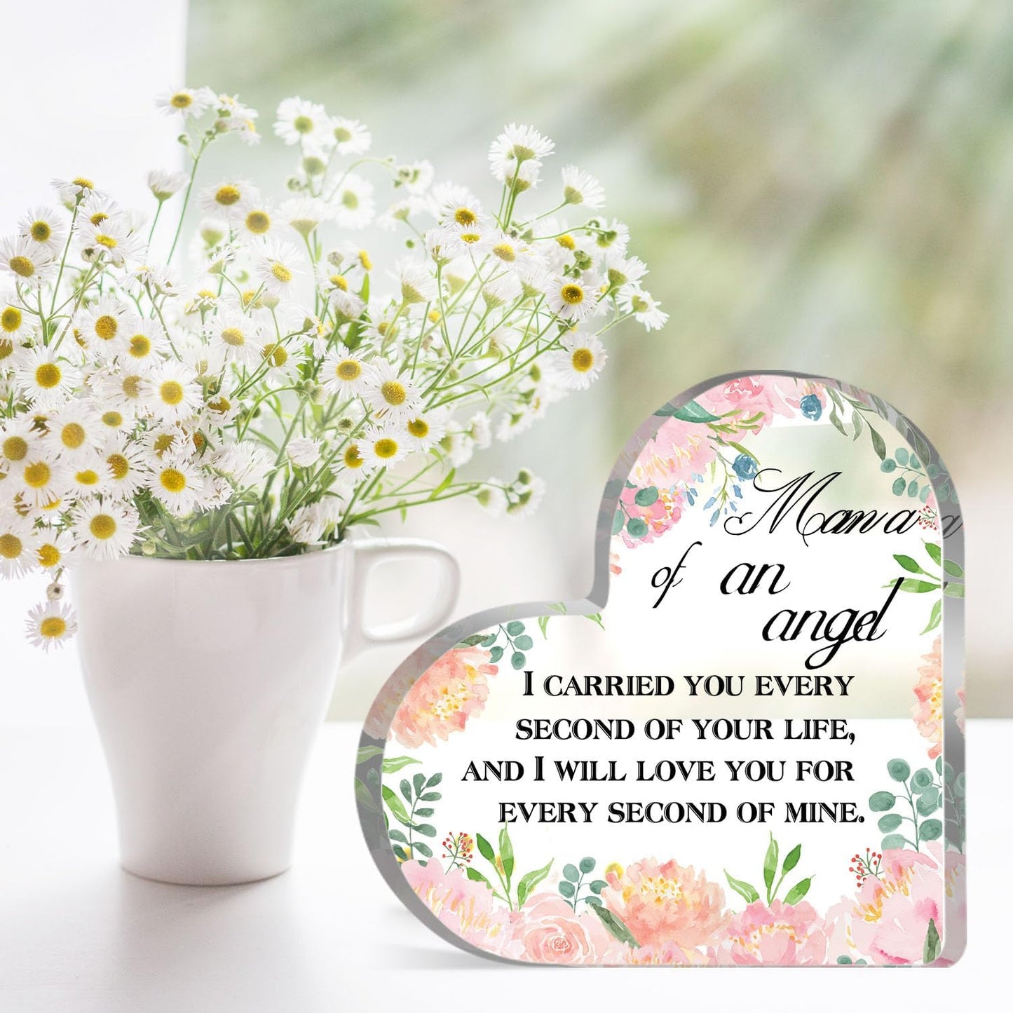 Miscarriage Gifts for Mothers Mom Bereavement Remembrance Miscarriage Acrylic Keepsake for Loss of Infant Baby Pregnancy Loss Gifts Grief Sympathy Memorial Table Decorations