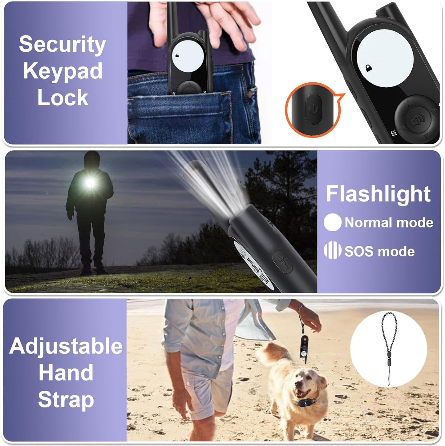 MIMOFPET Wireless Dog Fence for 2 Dogs - Covers up to 856-Acre Electric Fence,185 Days Standby Time Training Collar,Pet Containment System with 3 Training Mode,Flash Light and Waterproof