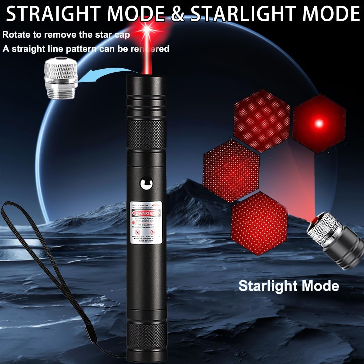 IVVTRYI Red Laser Pointer, Lighted pet Interactive Toys, Keep Cats Busy, Suitable for Kittens and Puppies Chasing and Playing