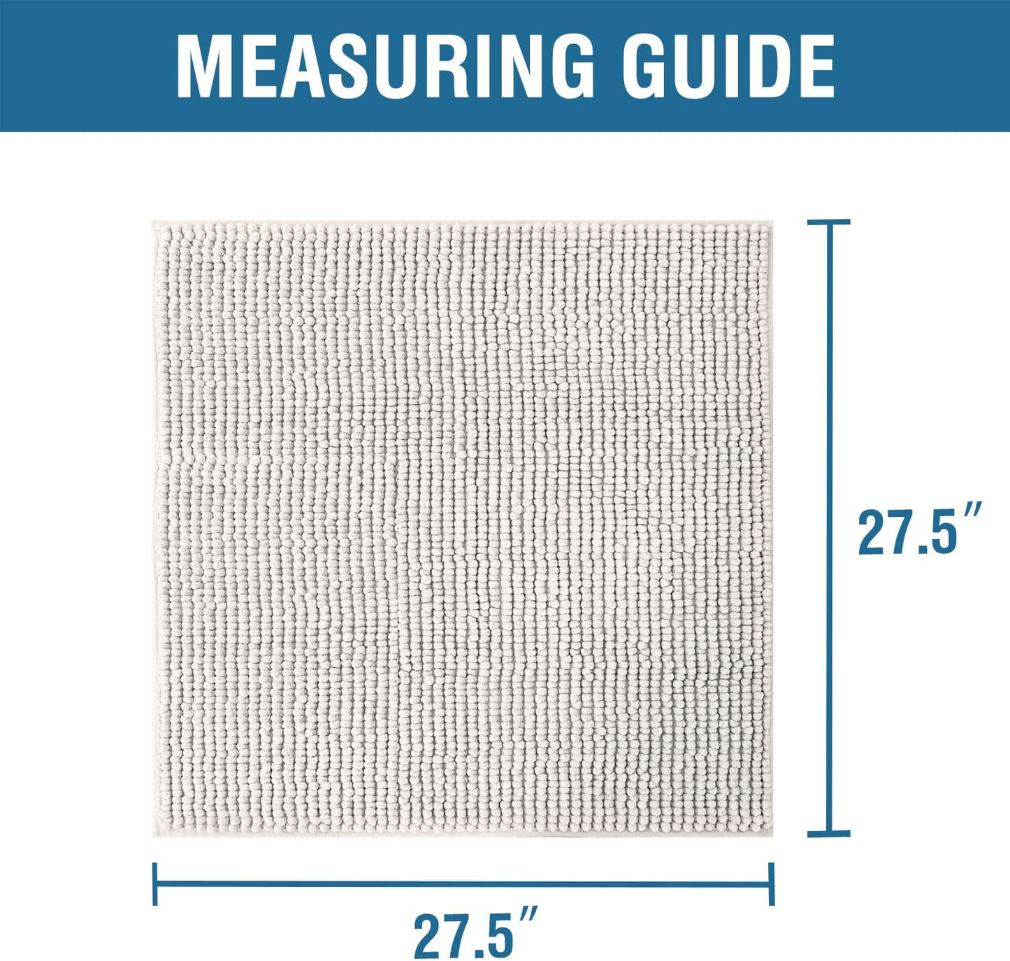 H.VERSAILTEX Plush Chenille Couch Armrest Cover 2 Packs Thick and Soft Sofa Covers Furniture Protector Cover for Pets (27.5" x 27.5", Ivory)