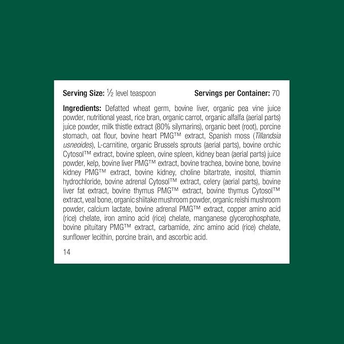 Standard Process Inc. Canine Whole Body Support - Multisystem Support Supplement for Canines - Nutritional Powder for Daily Health Maintenance - Multisystem Supplement Formula - 100 g