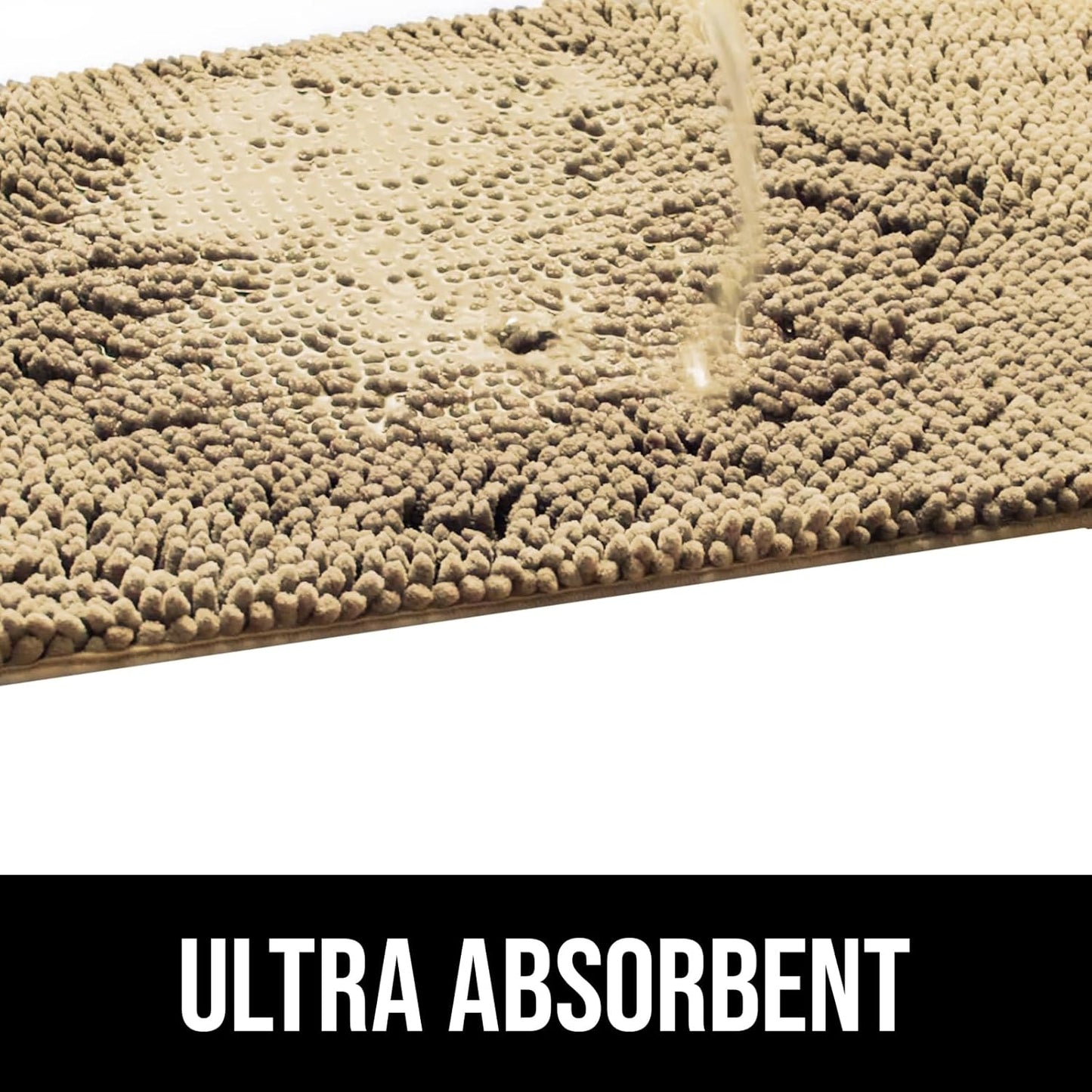 Muddy Mat® Dog Blanket - Chenille Water Absorption Blanket for Bed & Couch Cover for Dogs Washable, Anti-Slip Soft and Durable Furniture Protector for Dogs - Beige 52"x72"