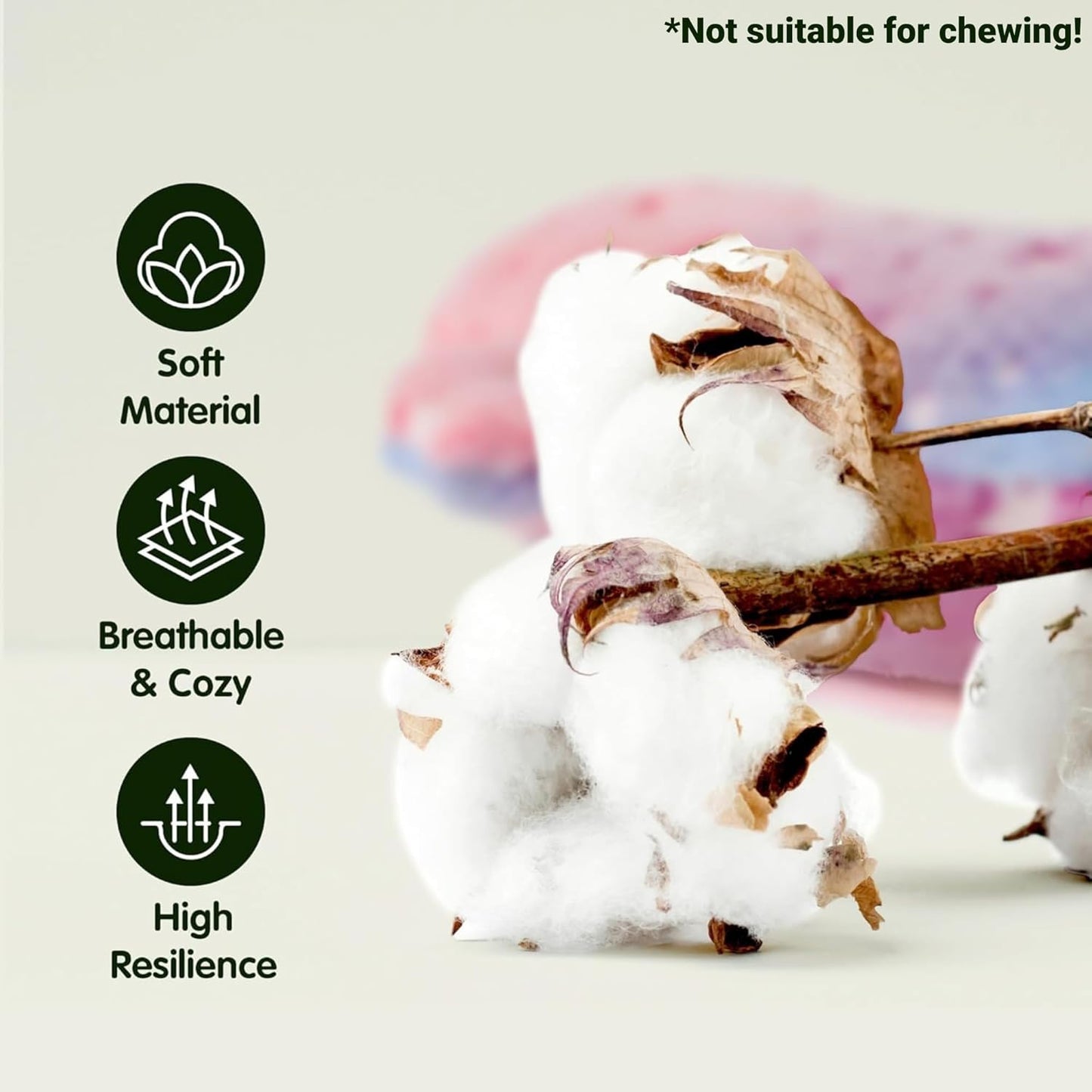 Dog Calming Pillow Glow in The Dark, Soft U-Shaped Pet Pillows for Dogs & Cats, Machine Washable, Dog Neck Pillow, Joint Relief, Better Sleep (Large, Pink)