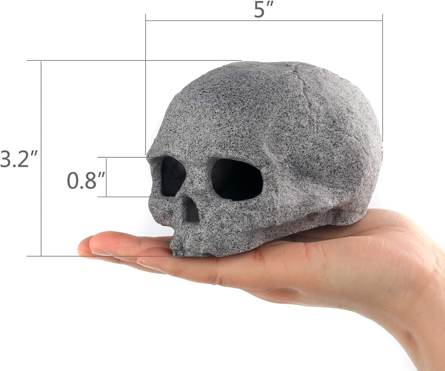 Aquarium Decorations Rock, Ceramic Shelters - Shrimp Habitat, Breeding Tube, Hiding cave, Stackable Fish Tank Decor Cave for Hiding, Betta Fish (J501)