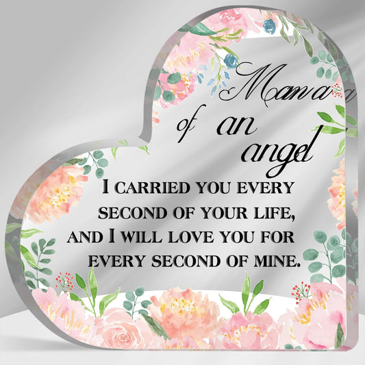 Miscarriage Gifts for Mothers Mom Bereavement Remembrance Miscarriage Acrylic Keepsake for Loss of Infant Baby Pregnancy Loss Gifts Grief Sympathy Memorial Table Decorations