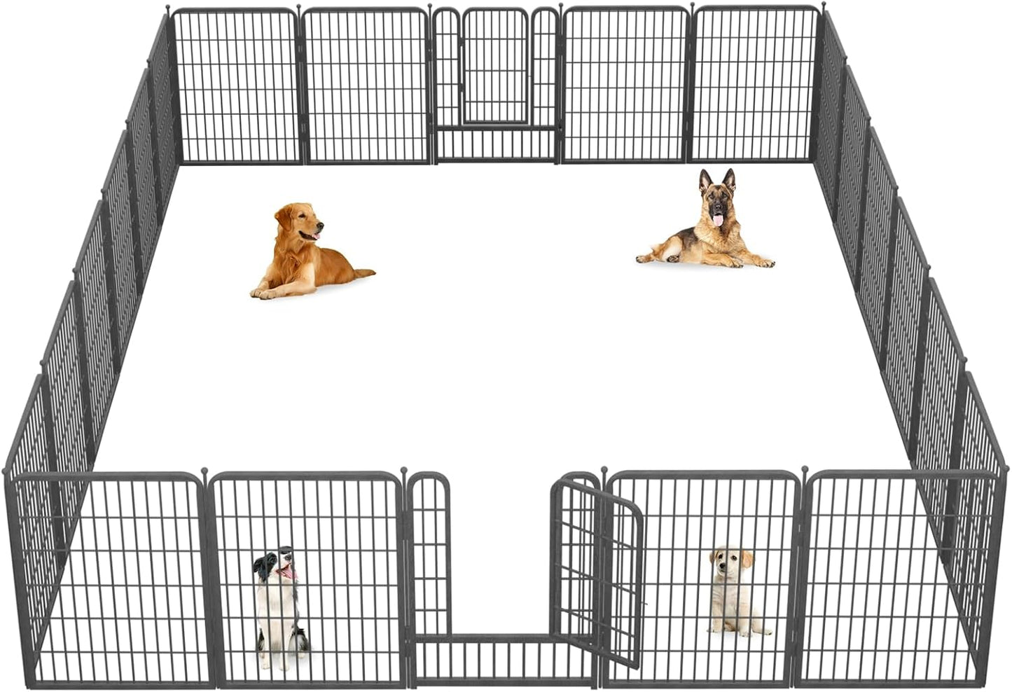 Dog Playpen 40" Height 22 Panels Portable Pet Fence Outdoor for Yard Indoor Dog Pen Outdoor for Medium/Small Animals, Large Pet Puppy Playpen Heavy Duty Pet Fence for RV Camping, Yard