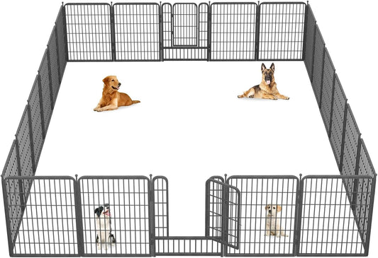 Dog Playpen 40" Height 22 Panels Portable Pet Fence Outdoor for Yard Indoor Dog Pen Outdoor for Medium/Small Animals, Large Pet Puppy Playpen Heavy Duty Pet Fence for RV Camping, Yard