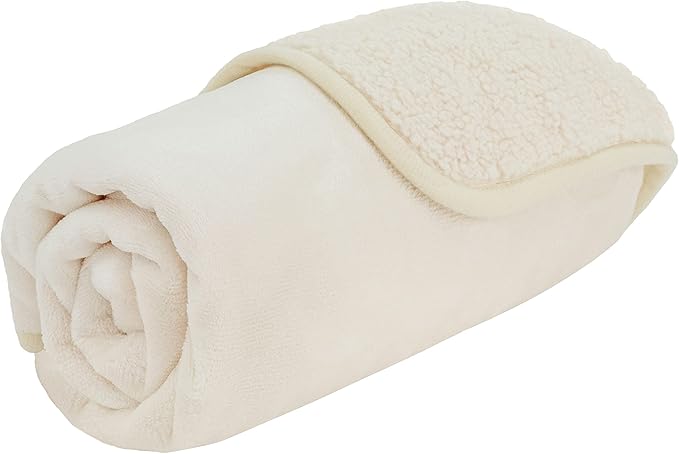 PetAmi Waterproof Dog & Cat Blanket - Pee Proof, Reversible, Soft Fleece - Washable, 24x32 Beige