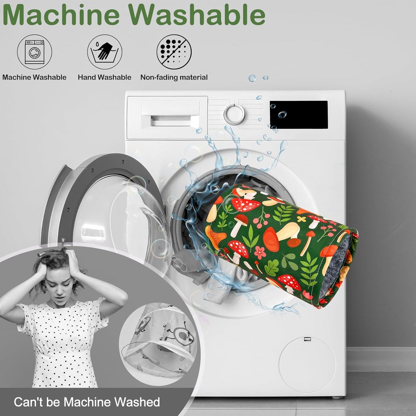 Glittme Guinea Pig Tunnel Washable Guinea Pigs Hideout Portable Rabbit Tunnels Soft Ferret Tunnel for Playing Resting Guinea Pig Accessories for Hedgehogs, Hamster, Mushrooms