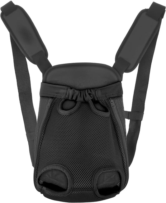 Inspack Dog Cat Backpack Carrier, Carrier Backpacks for Small Medium Dogs, Pet Dog Front Chest Carriers Backpack, Puppy Carrier Sling Backpack, Holder Papoose for Baby Cat Body【Medium Size】