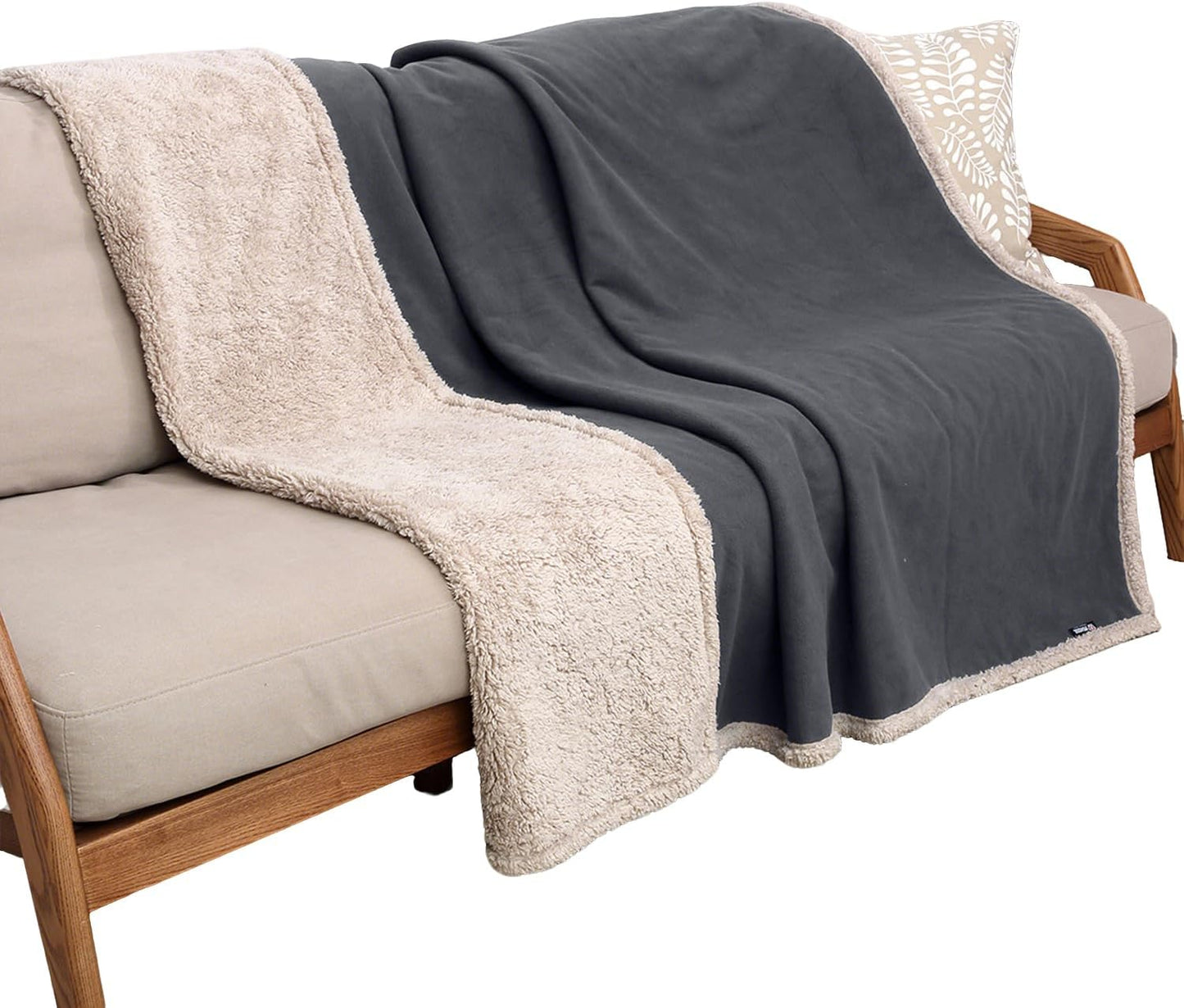 Kritter Planet Waterproof Dog Blanket, Reversible Water Proof Pet Blanket for Couch, Bed & Sofa, Washable Couch Covers for Large Dogs - Protects Furniture from Fur, Dirt, and Accidents