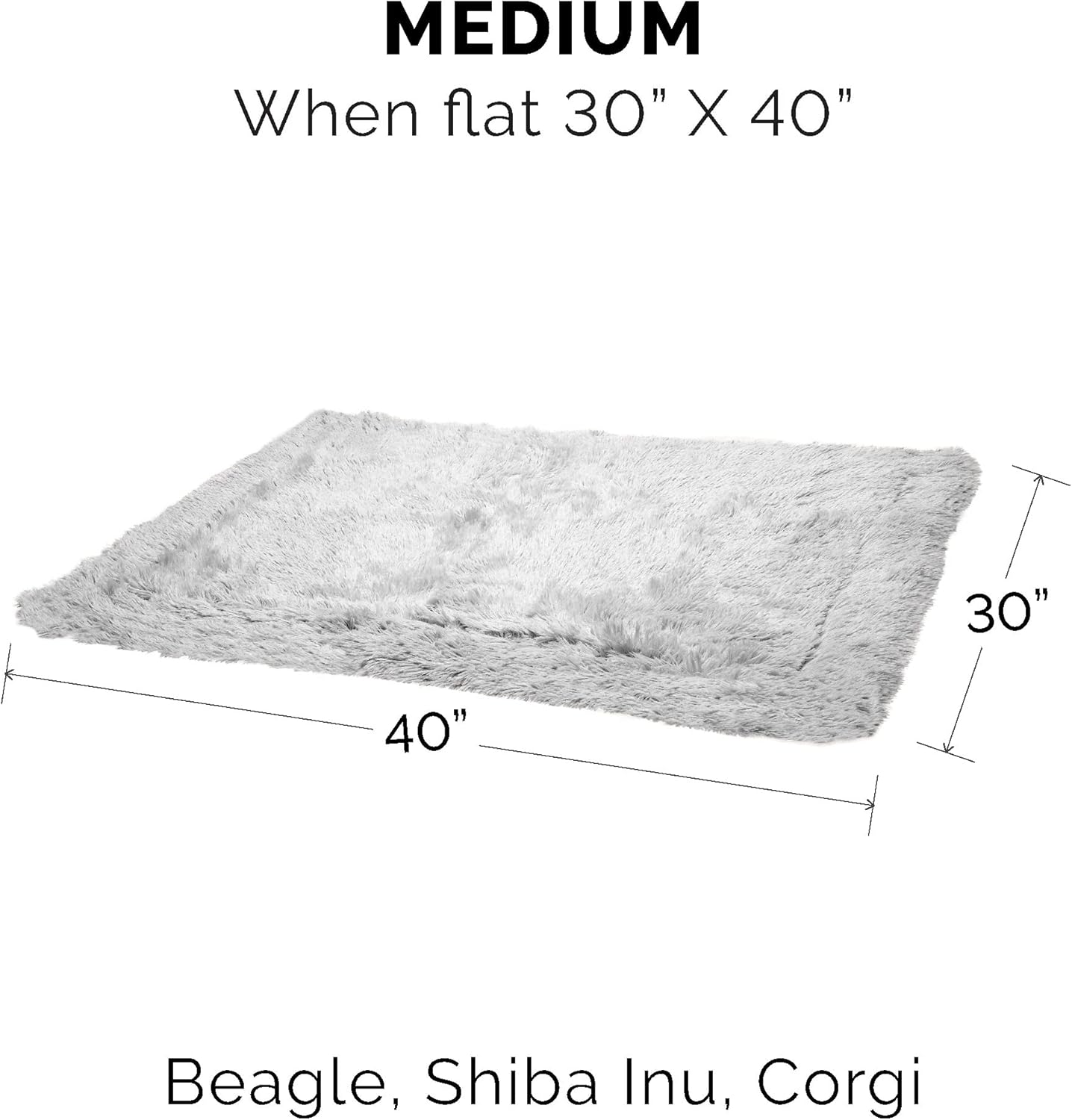 Furhaven Waterproof Throw Blanket for Dogs & Indoor Cats, Washable - Shaggy Plush Calming Long Faux Fur & Velvet Dog Blanket - Mist Gray, Medium