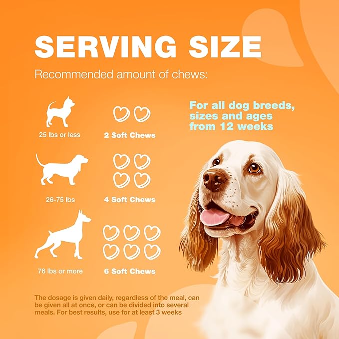 Dog Allergy Relief Chews - Itching Skin Relief Treats - Immune Health, Seasonal Allergies, Hot Spots Support Soft Chewables - Itch Relief for Dogs with Salmon Oil - Skin and Coat Supplement