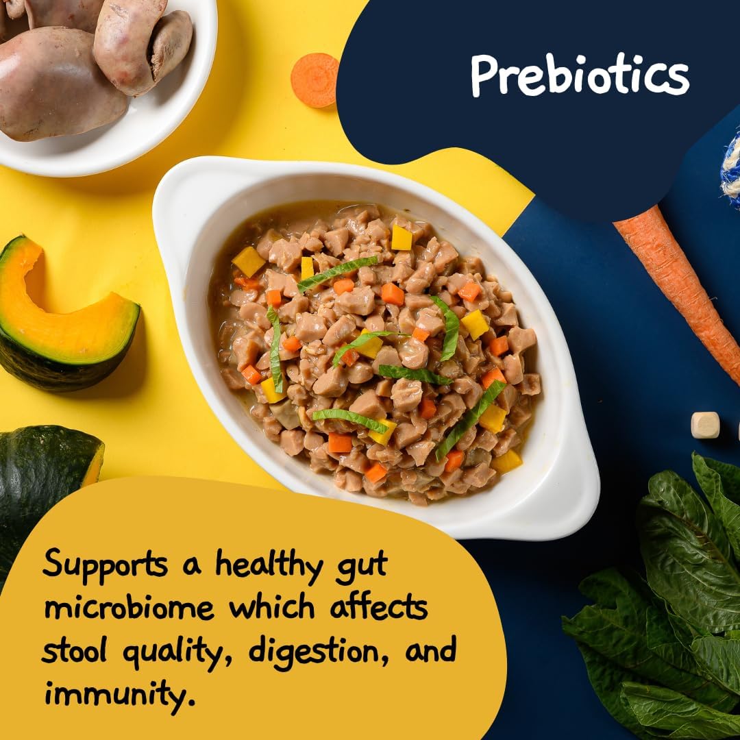 MOOCHIE Grain Free Small Dogs Wet Dog Food - Digestive Care - Real Chicken, Beef & Vegetable - No Artificial Flavors or Preservative - 12 x 3 oz Pouch