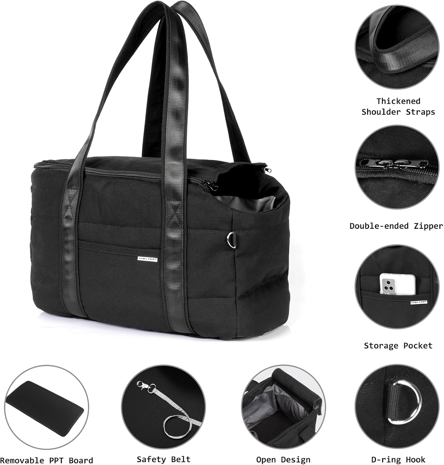 Small Dog Car Seat, Dog Harness, Washable Small Dog Car Seat, Portable Dog Carry Bag, Suitable for Pets Outdoor Travel/Shopping